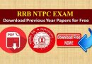 RRB NTPC Previous Year Papers हिंदी में