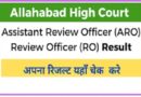 Allahabad High Court Review Officer RO 2021 Result