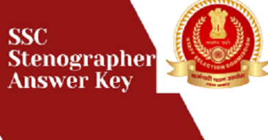 SSC Stenographer 2022 Answer Key