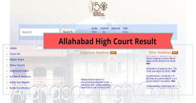 Allahabad High Court APS 2021 Final Result