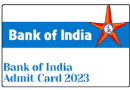 Bank of India PO Admit Card 2023