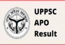 UPPSC APO 2022 Main Result