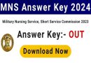 NTA MNS Answer Key 2024