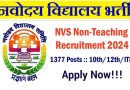 NVS Non Teaching Vacancy 2024 – नवोदय विद्यालय समिति में 1377 नॉन टीचिंग पदों पर भर्ती