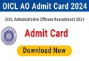 Oriental Insurance OICL AO Phase I Admit Card 2024