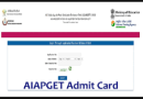 NTA AIAPGET 2024 Admit Card