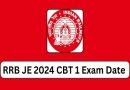 Railway RRB Junior Engineer Revised Exam Date 2024