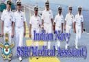 Indian Navy Ssr Medical Assistant Recruitment