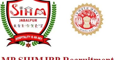 MP SIHMJBP Recruitment