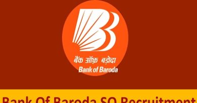 Bank Of Baroda SO Recruitment
