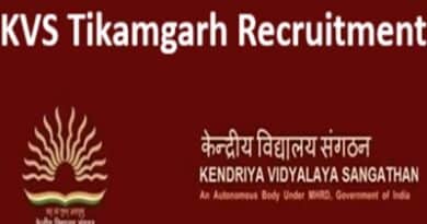 KVS Tikamgarh Recruitment