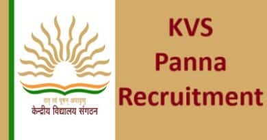 KVS Panna Recruitment