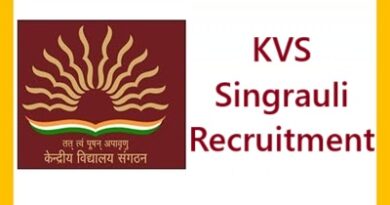 KVS Singrauli Recruitment