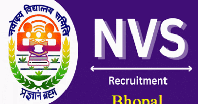 NVS Bhopal Recruitment