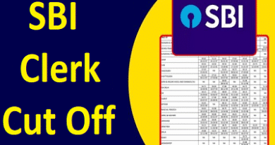 SBI Clerk Cut Off