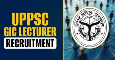 UPPSC GIC Lecturer Recruitment