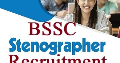BSSC Stenographer Recruitment