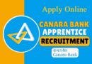 Canara Bank Apprentice Recruitment