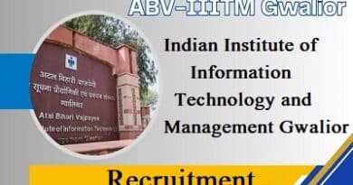 IIITM Gwalior Recruitment