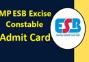 MP Excise Constable Admit Card