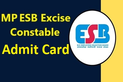 MP Excise Constable Admit Card