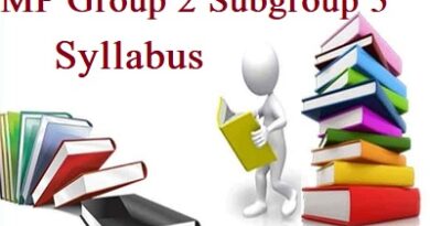 MP Group 2 Subgroup 3 Syllabus