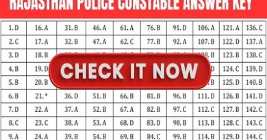 Rajasthan Police Constable Answer Key