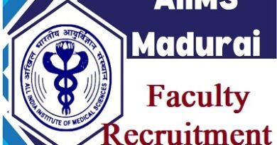 AIIMS Madurai Faculty Recruitment