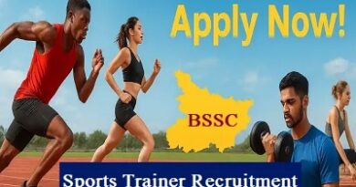 BSSC Sports Trainer Recruitment