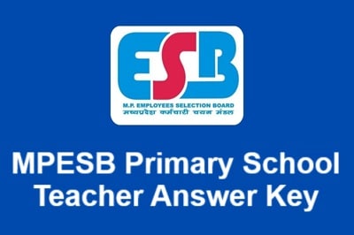 MPESB Primary School Teacher Answer Key