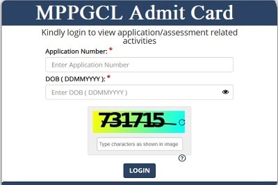 MPPGCL Admit Card