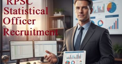 RPSC Statistical Officer Recruitment