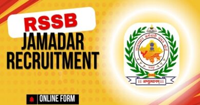 RSSB Jamadar Recruitment