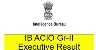 IB ACIO Gr-II Executive Result