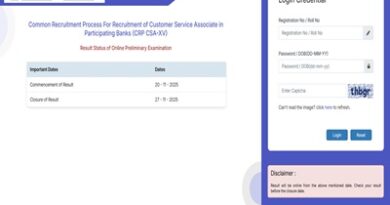 IBPS Clerk CSA XV Pre Result