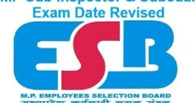MP Sub Inspector & Subedar Exam Date Revised