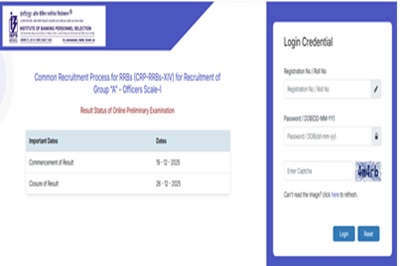 IBPS RRB XIV 14th Scale-I Pre Result