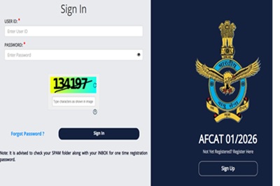 AFCAT 01/2026 Admit Card