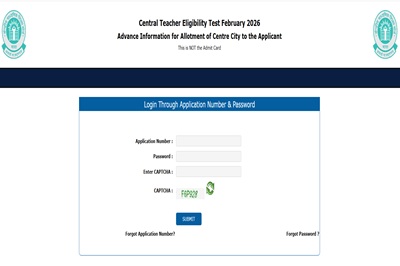 CTET February Exam City Details
