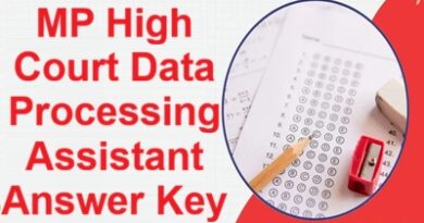 MP High Court Data Processing Assistant Answer Key