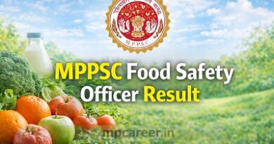 MPPSC Food Safety Officer Result