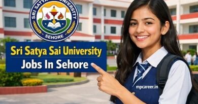 Sri Satya Sai University Jobs In Sehore