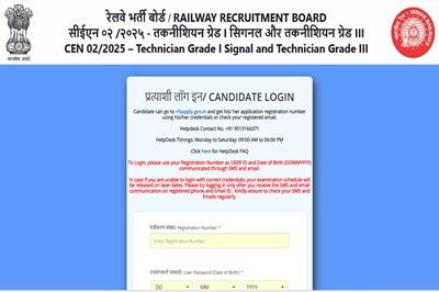 Railway Rrb Technician Exam City Details