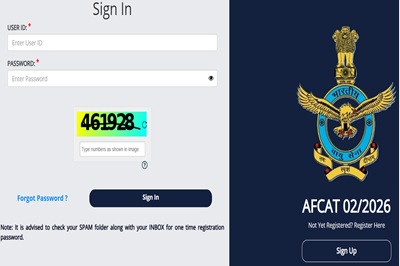 Afcat 02/2026 Admit Card
