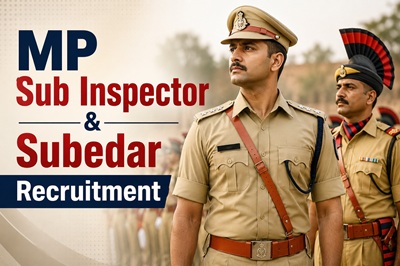 Mp Sub Inspector & Subedar Recruitment 2026 – म.प्र. में सब इंस्पेक्टर-सूबेदार के 507 पदों पर भर्ती